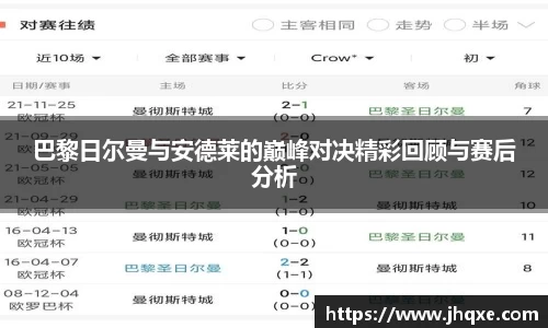 巴黎日尔曼与安德莱的巅峰对决精彩回顾与赛后分析